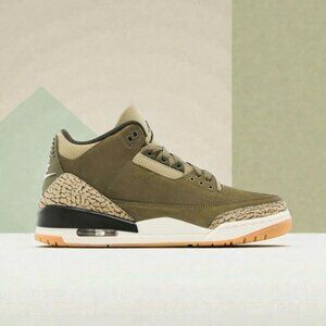 Air Jordan 3 Retro 'Family Affair' Mens Retro Basketball Olive/Sail DN3707 202